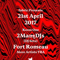 2ManyDJs at Fabric on Friday 21st April 2017