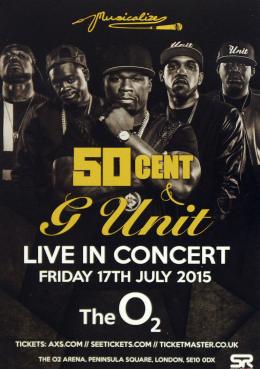 50 Cent & G-Unit at The o2 on Friday 17th July 2015
