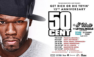 50 Cent at The o2 on Thursday 20th September 2018