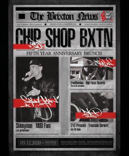 5th Anniversary Brunch at Chip Shop BXTN on Saturday 5th December 2020