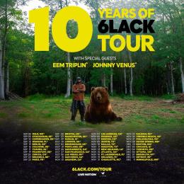 6LACK at Brixton Academy on Thursday 1st October 2026
