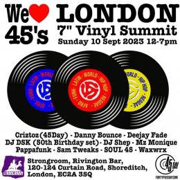 7" VINYL SUMMIT at Strongroom on Sunday 10th September 2023