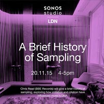 A Brief History of Sampling at Sonus Studio on Friday 20th November 2015