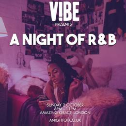 A night of R&B at Amazing Grace on Sunday 2nd October 2022