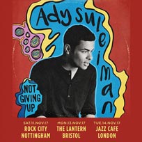 Ady Suleiman at Jazz Cafe on Tuesday 14th November 2017