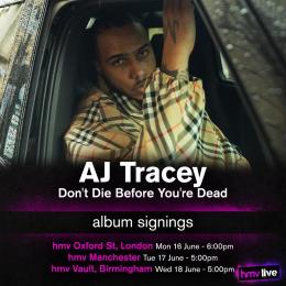 AJ Tracey at HMV Oxford Street on Monday 16th June 2025