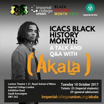 Akala at Imperial College London on Tuesday 10th October 2017