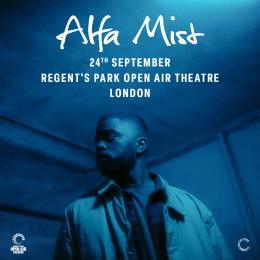 Alfa Mist at Regent's Park Open Air Theatre on Thursday 24th September 2026