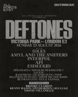 All Points East Sunday at Victoria Park on Sunday 23rd August 2026