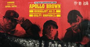 APOLLO BROWN GAS MASK ANNIVERSARY at Jazz Cafe on Tuesday 28th April 2026