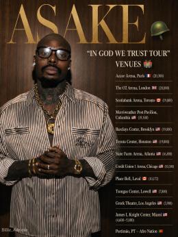Asake at Hammersmith Apollo on Thursday 15th October 2026