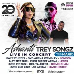 Ashanti & Trey Songz at Wembley Arena on Sunday 29th May 2022