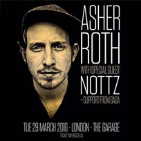 Asher Roth at The Garage on Tuesday 29th March 2016