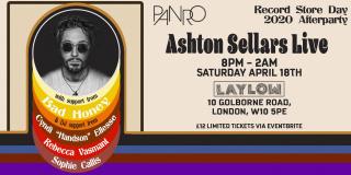 Ashton Sellars at Laylow on Saturday 18th April 2020