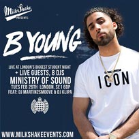B Young at Ministry of Sound on Tuesday 26th February 2019