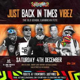 BACK IN TIMES at The Joiner on Worship on Saturday 4th December 2021