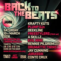 Back To The Beats at Brixton Jamm on Saturday 10th March 2018