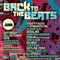 Back to the Beats w/ Krafty Kuts at Brixton Jamm on Saturday 22nd October 2016
