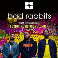 Bad Rabbits at Boston Music Room on Friday 12th October 2018