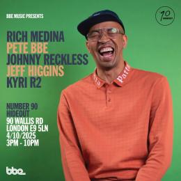 BBE Music Presents... at Number 90 on Saturday 4th October 2025