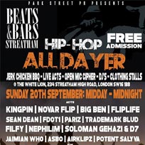 Beats & Bars at White Lion on Sunday 20th September 2015