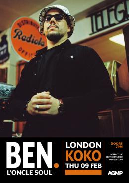 Ben L&#039;Oncle Soul at The Roundhouse on Thursday 9th February 2023