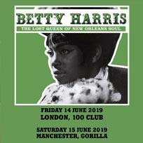 Betty Harris at 100 Club on Friday 14th June 2019