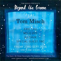 Beyond the Groove at The Nest on Friday 23rd September 2016