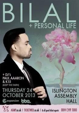 Bilal at Islington Assembly Hall on Thursday 24th October 2013