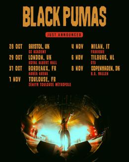 Black Pumas at The o2 on Tuesday 29th October 2024