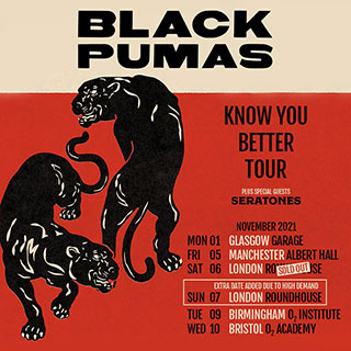Black Pumas at The Roundhouse on Saturday 6th November 2021