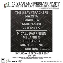 Blatantly Blunt 10th Anniversary at Junction House on Saturday 16th December 2017