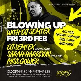 Blowing Up at Trapeze on Friday 3rd February 2023