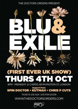 Blu & Exile at Cargo on Thursday 4th October 2012