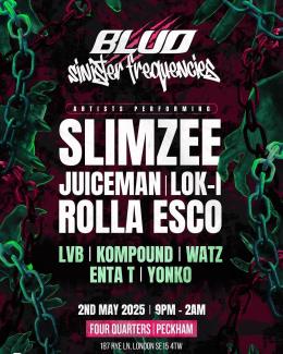 BLUD - SINISTER FREQUENCIES at The Four Quarters on Friday 2nd May 2025