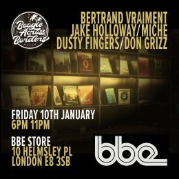Boogie Across Borders at The BBE Store on Friday 10th January 2025