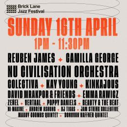 Brick Lane Jazz Festival 2023 at Various Venues on Sunday 16th April 2023