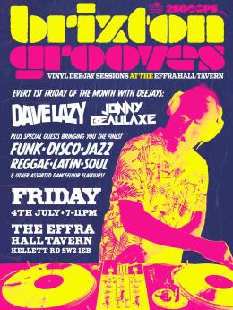 Brixton Grooves at The Effra Hall Tavern on Friday 4th July 2025