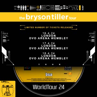 Bryson Tiller at Wembley Arena on Thursday 18th April 2024