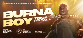 Burna Boy at The o2 on Friday 27th August 2021