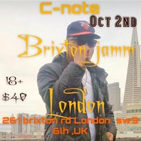 C-Note at Brixton Jamm on Sunday 2nd October 2016