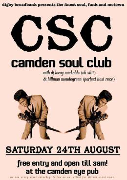 Camden Soul Club at The Camden Eye on Saturday 24th August 2013