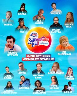 Capital FM Summertime Ball at Wembley Arena on Sunday 12th June 2022