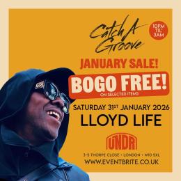 Catch A Groove at UNDR on Saturday 31st January 2026