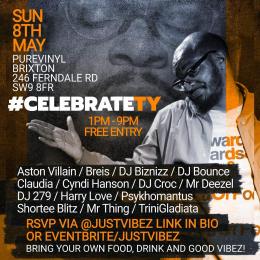 Celebrate TY at Pure Vinyl on Sunday 8th May 2022