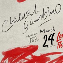 Childish Gambino at The o2 on Monday 25th March 2019