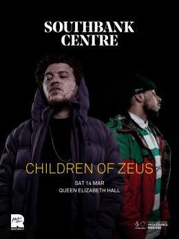 Children of Zeus at Southbank Centre on Saturday 14th March 2026