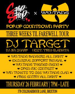 Chip Shop x Wu Tang Pop-up Countdown Party at Chip Shop BXTN on Thursday 26th February 2026