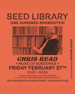 Chris Read at One Hundred Shoreditch on Friday 27th February 2026