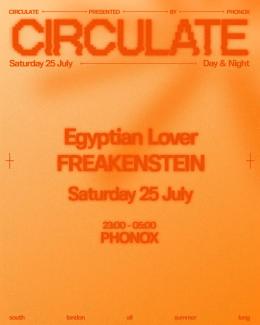 CIRCULATE at Phonox on Saturday 25th July 2026